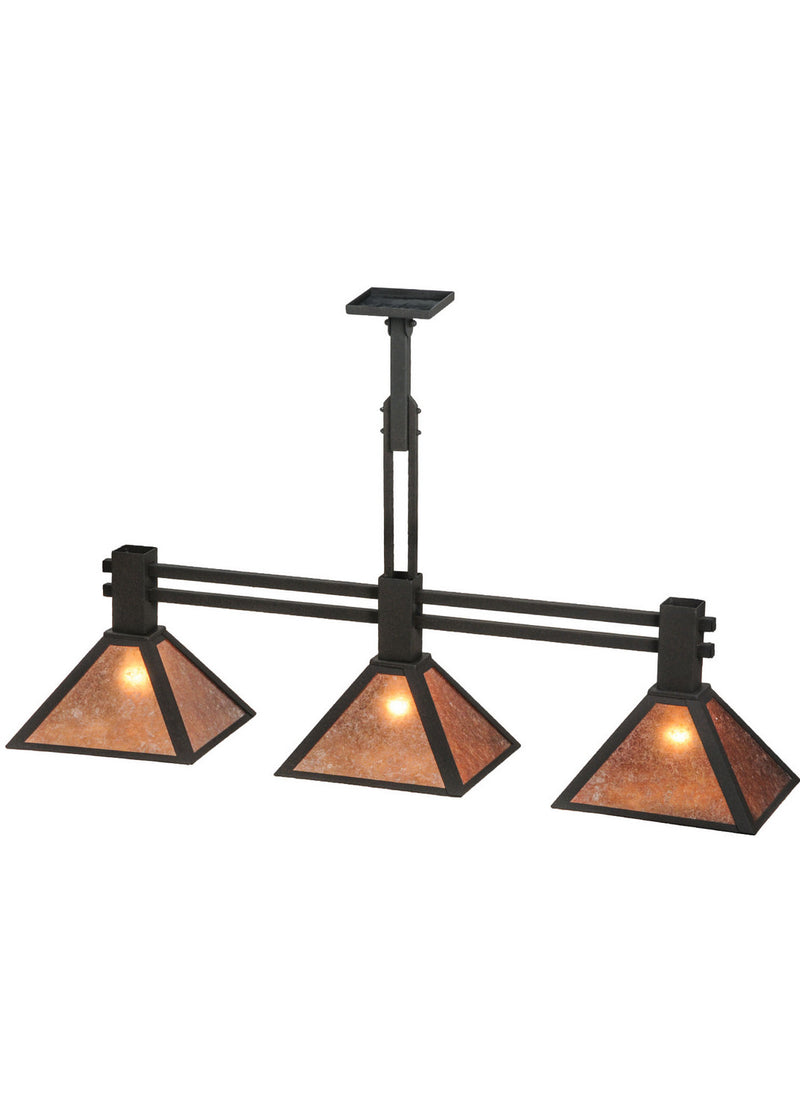 Meyda Tiffany 144250 Three Light Island Pendant, Dark Roast