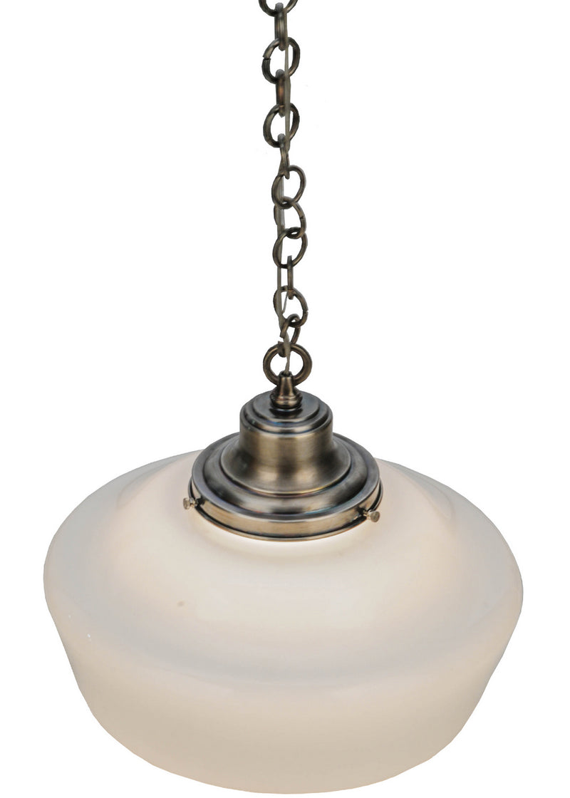 Meyda Tiffany 144291 One Light Pendant, Antique Nickel