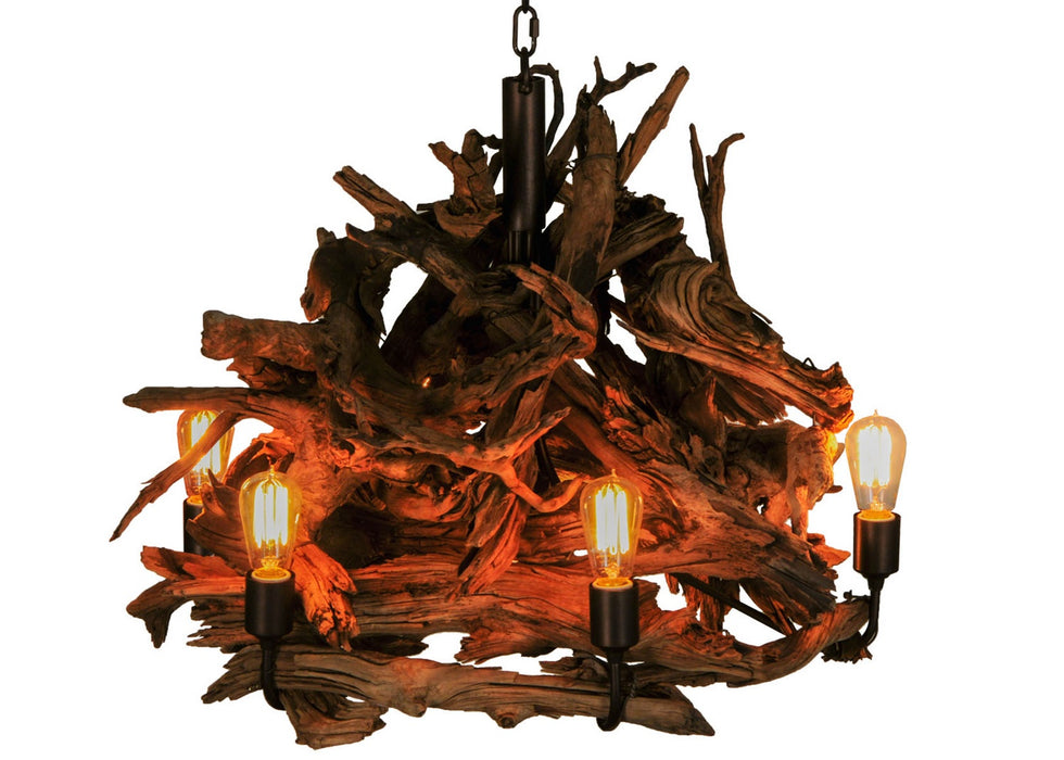 Meyda Tiffany 144371 Seven Light Chandelier, Mahogany Bronze