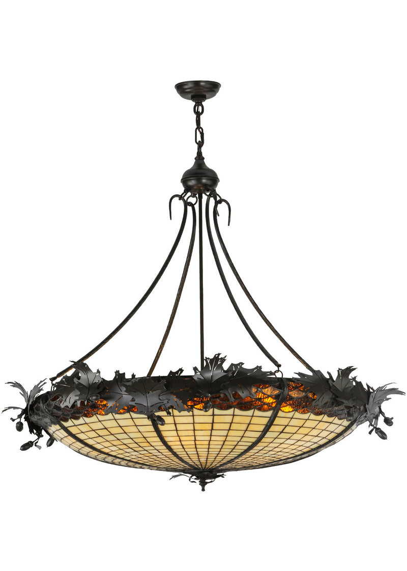 Meyda Tiffany 144387 Six Light Inverted Pendant, Timeless Bronze