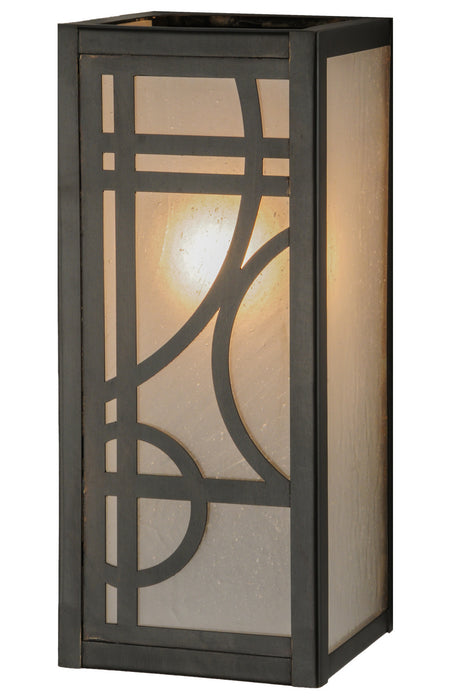 Meyda Tiffany 144403 One Light Wall Sconce, Craftsman Brown