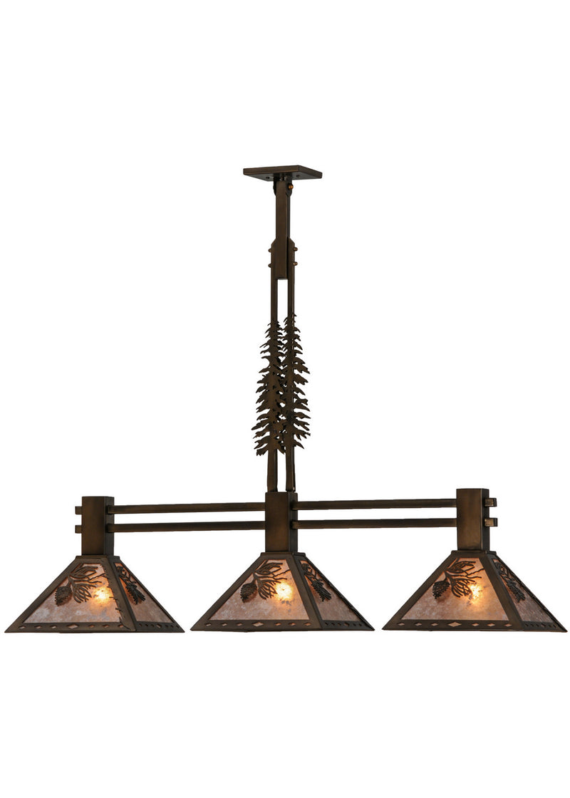 Meyda Tiffany 144443 Three Light Island Pendant, Antique Copper