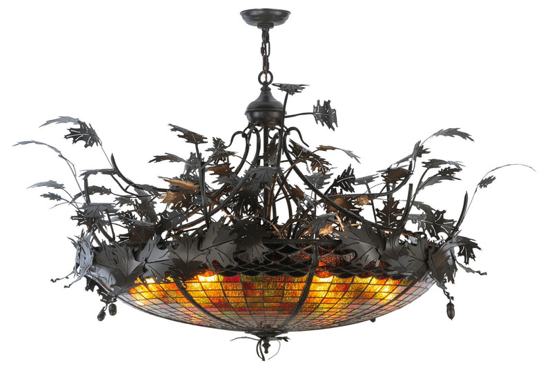 Meyda Tiffany 144581 Six Light Inverted Pendant, Timeless Bronze
