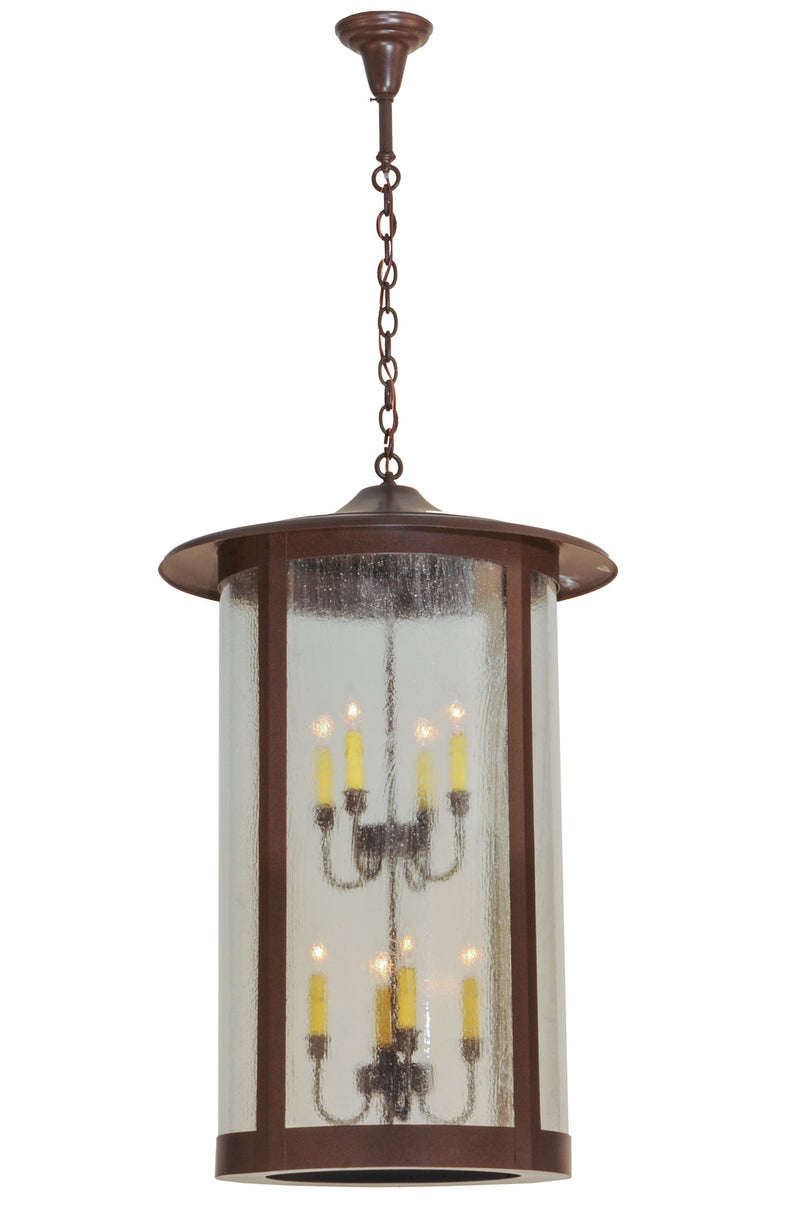 Meyda Tiffany 144731 Eight Light Pendant, Caf Noir