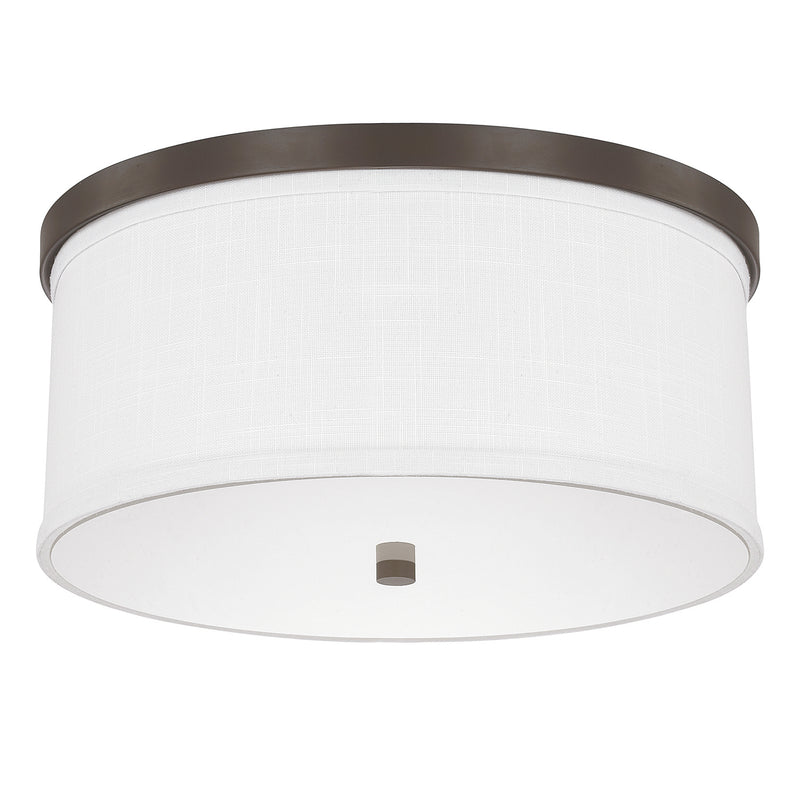 Capital Lighting 2015BB-480 Three Light Flush Mount, Burnished Bronze