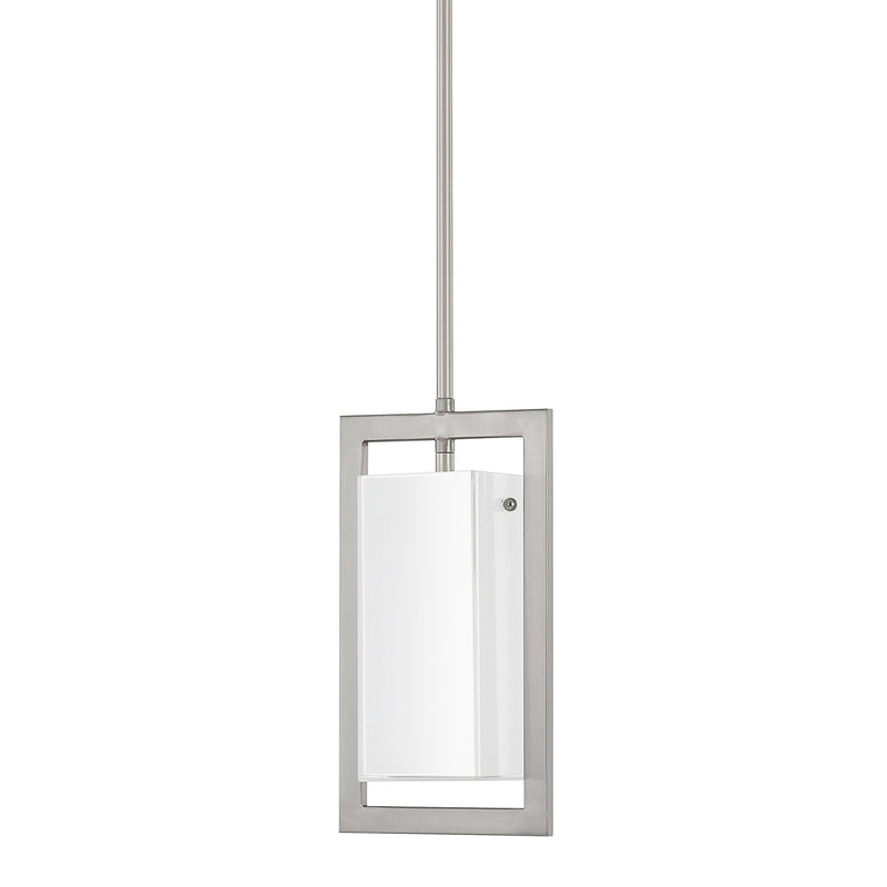 Capital Lighting 4751BN-153 One Light Pendant, Brushed Nickel