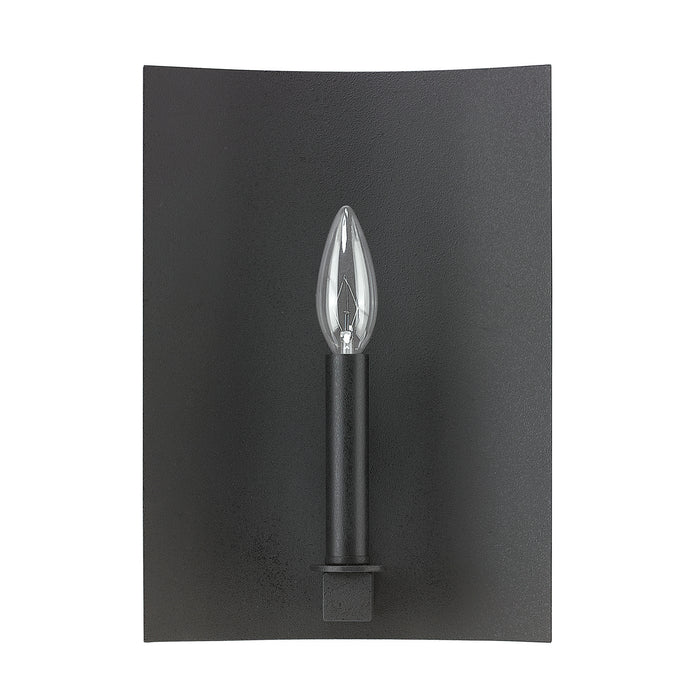 Capital Lighting 4911BI One Light Wall Sconce, Black Iron