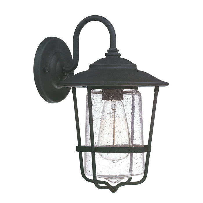 Capital Lighting 9601BK One Light Outdoor Wall Lantern, Black