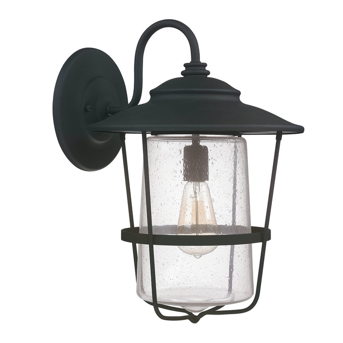 Capital Lighting 9603BK One Light Outdoor Wall Lantern, Black