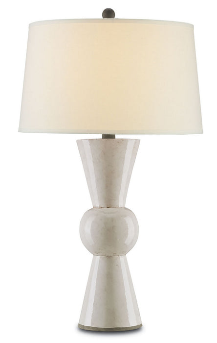 Currey and Company 6198 One Light Table Lamp, Antique White