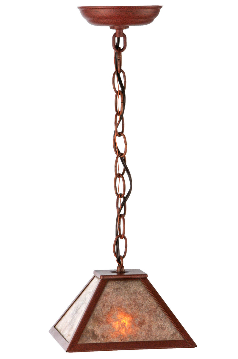 Meyda Tiffany 144760 One Light Mini Pendant, Rust