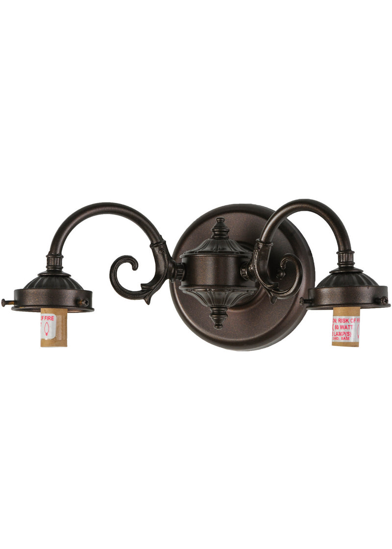 Meyda Tiffany 144826 Two Light Wall Sconce, Mahogany Bronze