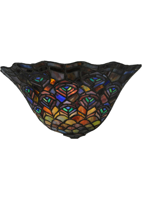 Meyda Tiffany 144898 Wall Sconce, Green/Blue Pbag Purple/Blue Lt Blue Aqua/Green