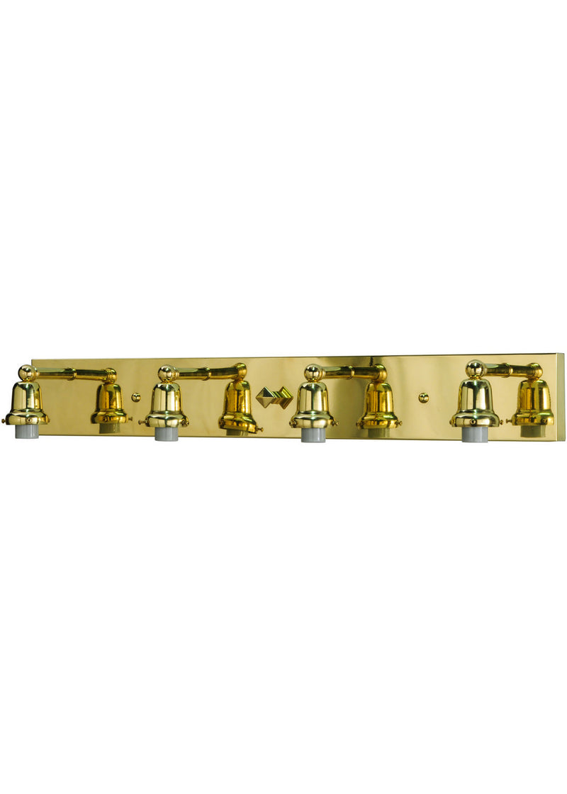 Meyda Tiffany 145208 Four Light Vanity, Polished Brass