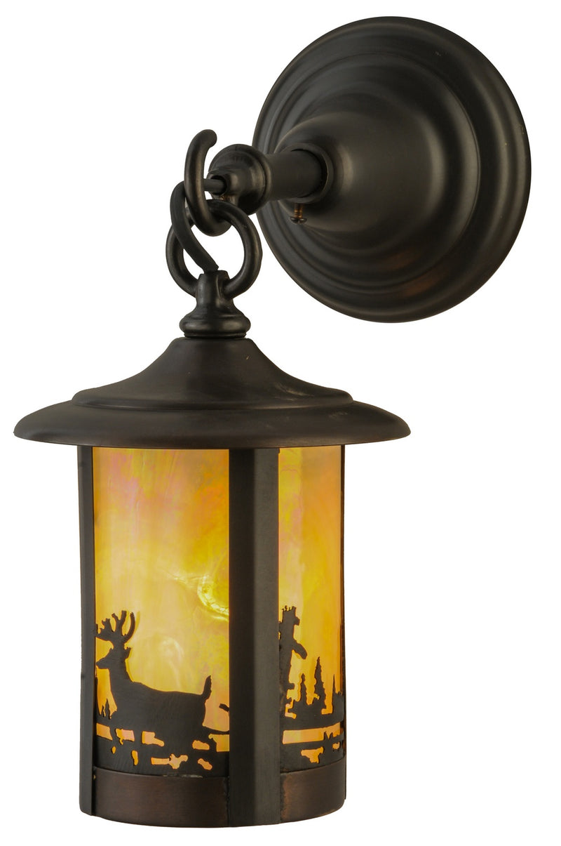 Meyda Tiffany 145690 Wall Sconce, Craftsman Brown