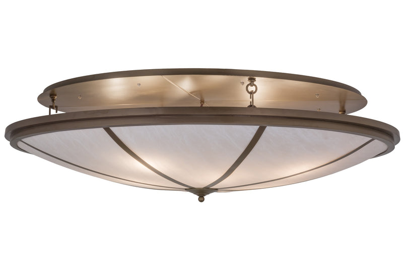Meyda Tiffany 145837 Eight Light Flushmount, Brown Metallic