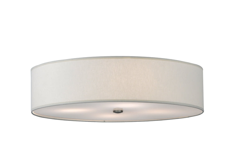 Meyda Tiffany 145895 Four Light Flushmount, Nickel Powder Coat