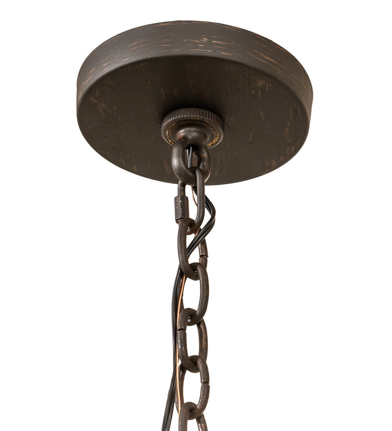 Meyda Tiffany 145938 12 Light Pendant, Toasted Chestnut