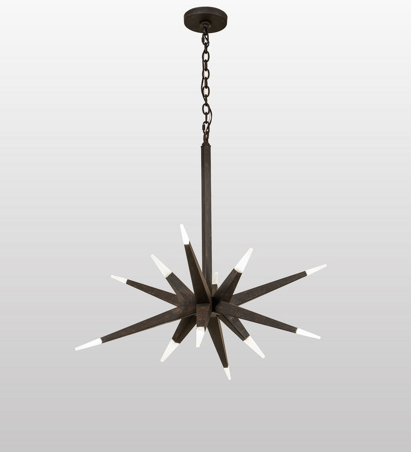 Meyda Tiffany 145938 12 Light Pendant, Toasted Chestnut