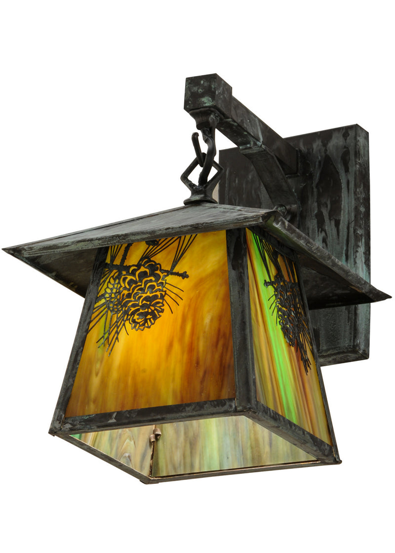 Meyda Tiffany 145947 One Light Wall Sconce, Verdigris
