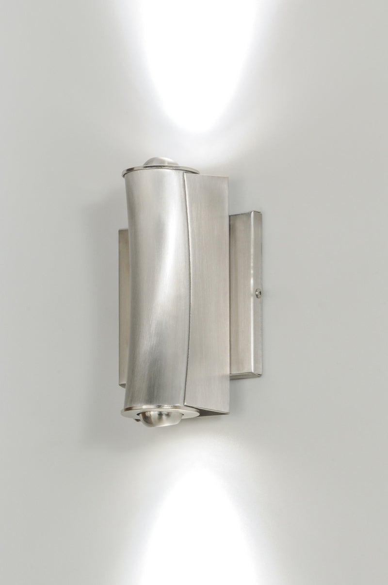 Meyda Tiffany 145971 LED Wall Sconce, Brushed Stainless Steel