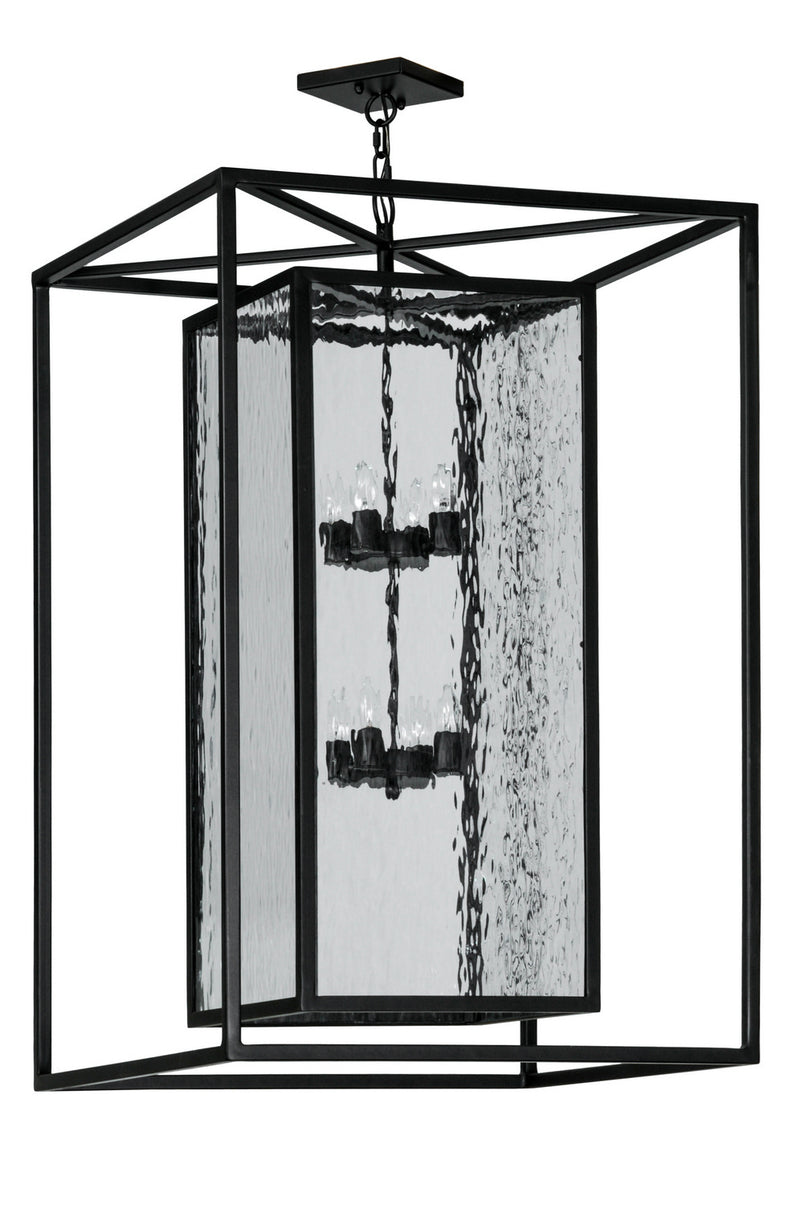 Meyda Tiffany 146110 Eight Light Pendant, Solar Black