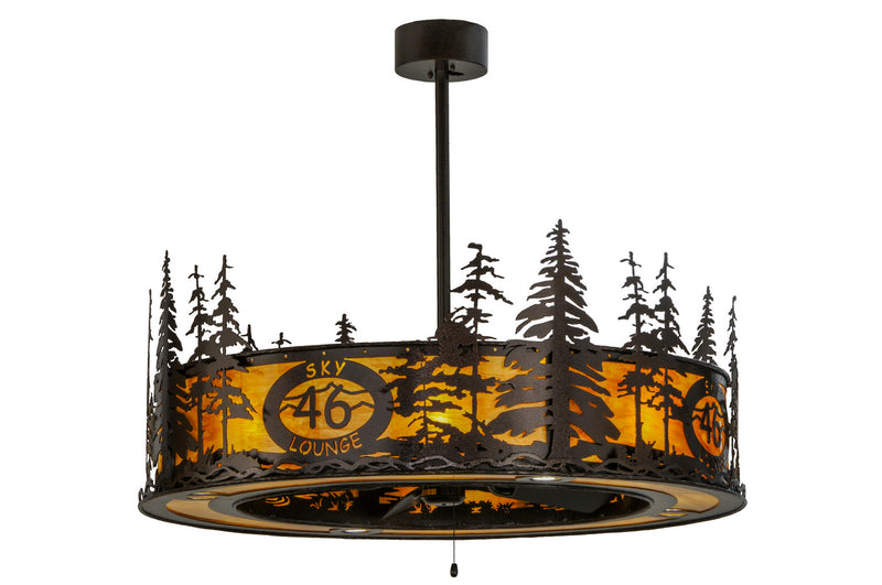 Meyda Tiffany 146112 20 Light Chandel-Air, Copper Vein