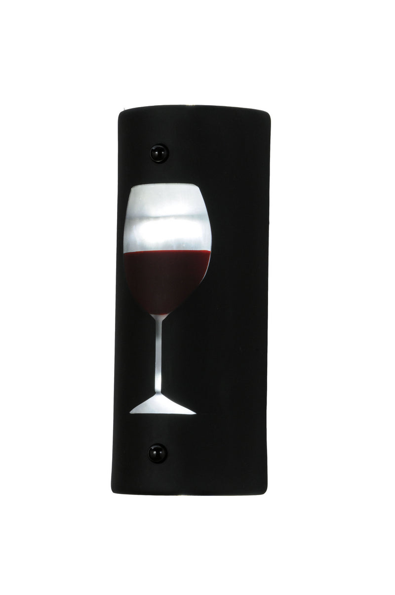 Meyda Tiffany 146267 LED Wall Sconce, Black Metal