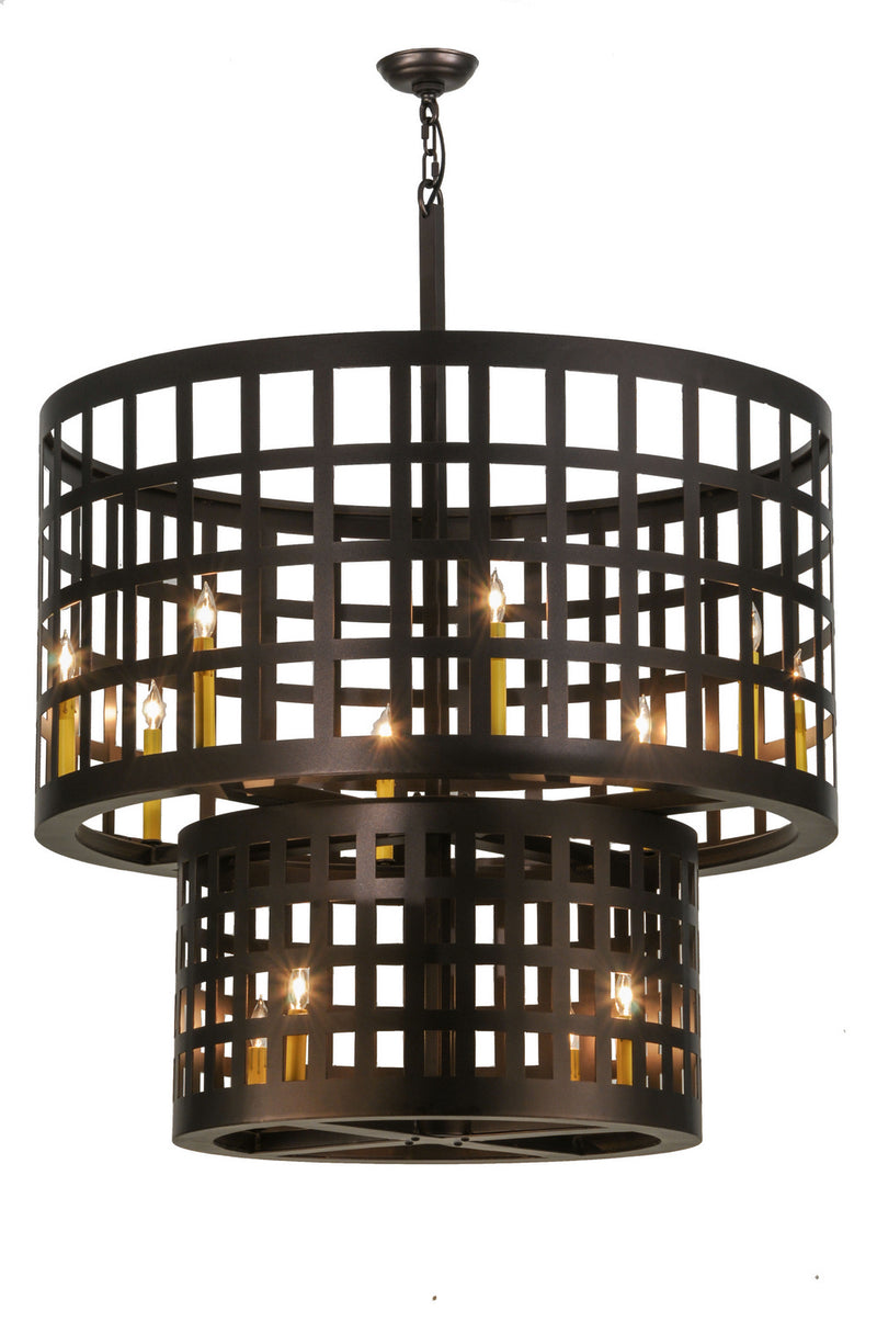 Meyda Tiffany 146397 12 Light Pendant, Mahogany Bronze