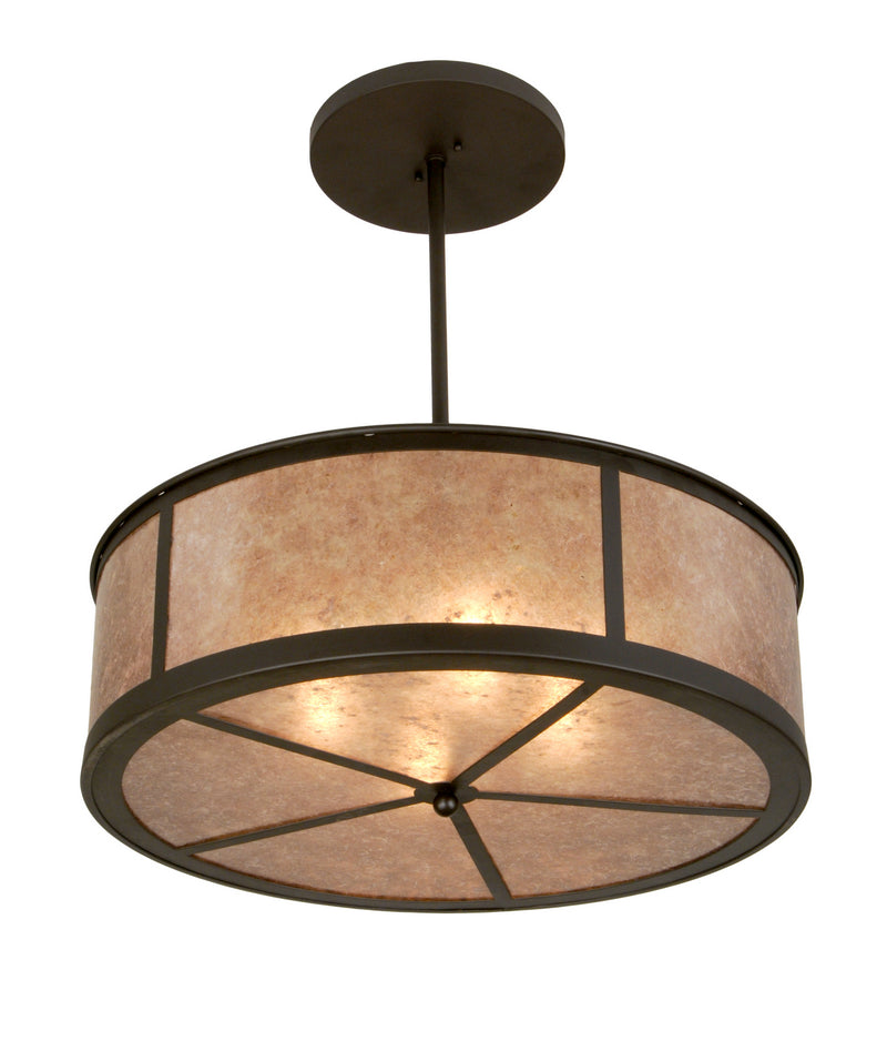 Meyda Tiffany 146419 Four Light Pendant, Oil Rubbed Bronze