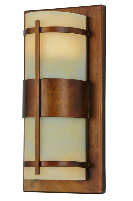 Meyda Tiffany 146610 Two Light Wall Sconce, Vintage Copper