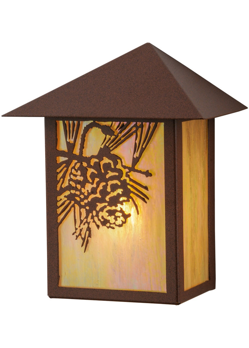 Meyda Tiffany 146868 One Light Wall Sconce, Rust Powder Coat