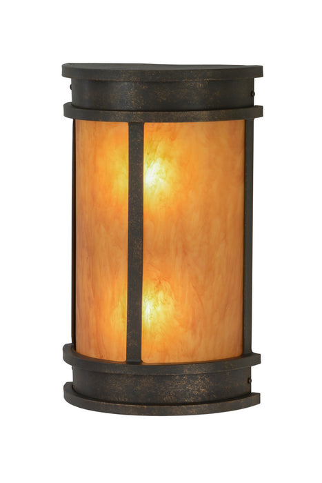 Meyda Tiffany 146894 Two Light Wall Sconce, Gilded Tobacco