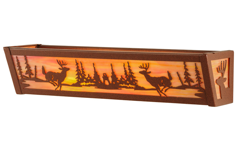 Meyda Tiffany 146914 Two Light Wall Sconce, Rust
