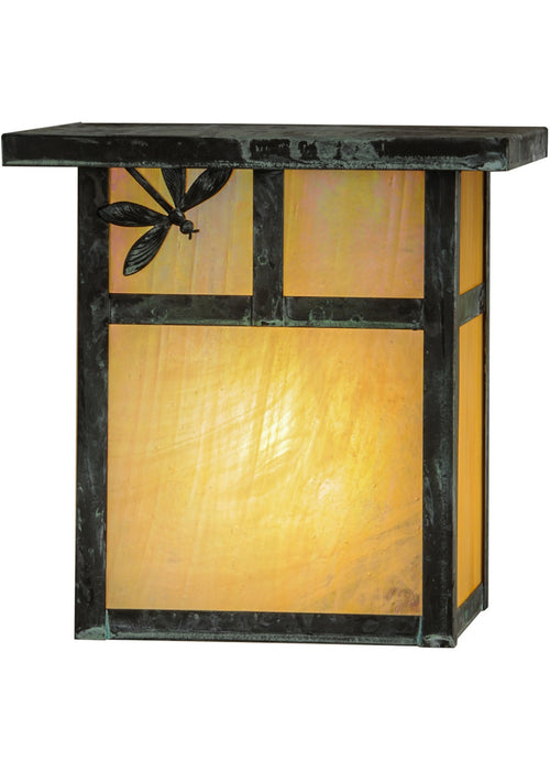 Meyda Tiffany 146927 One Light Wall Sconce, Verdigris