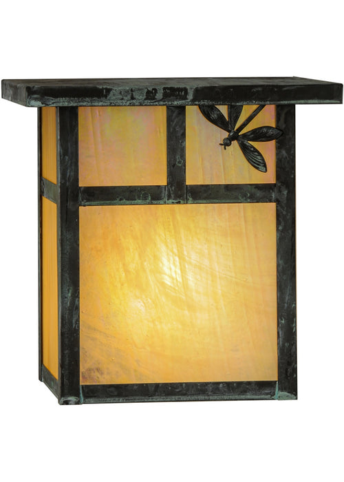 Meyda Tiffany 146928 One Light Wall Sconce, Verdigris
