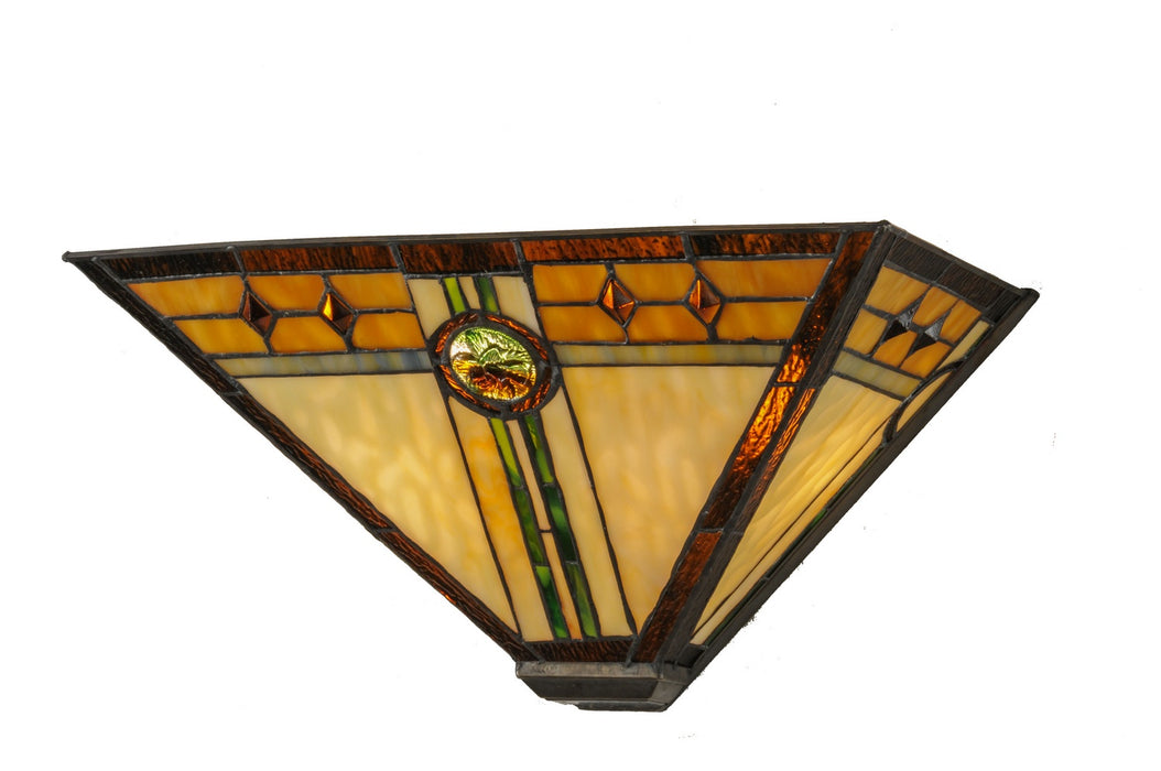 Meyda Tiffany 146985 Two Light Wall Sconce, Antique Bronze