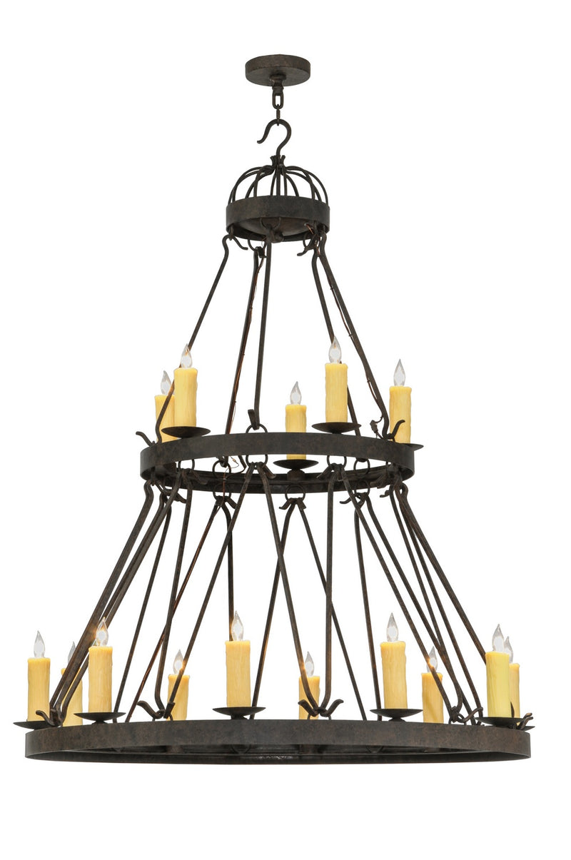 Meyda Tiffany 147174 15 Light Chandelier, Black Metal,Custom