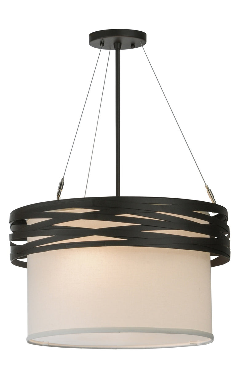 Meyda Tiffany 147209 Two Light Pendant, Oil Rubbed Bronze