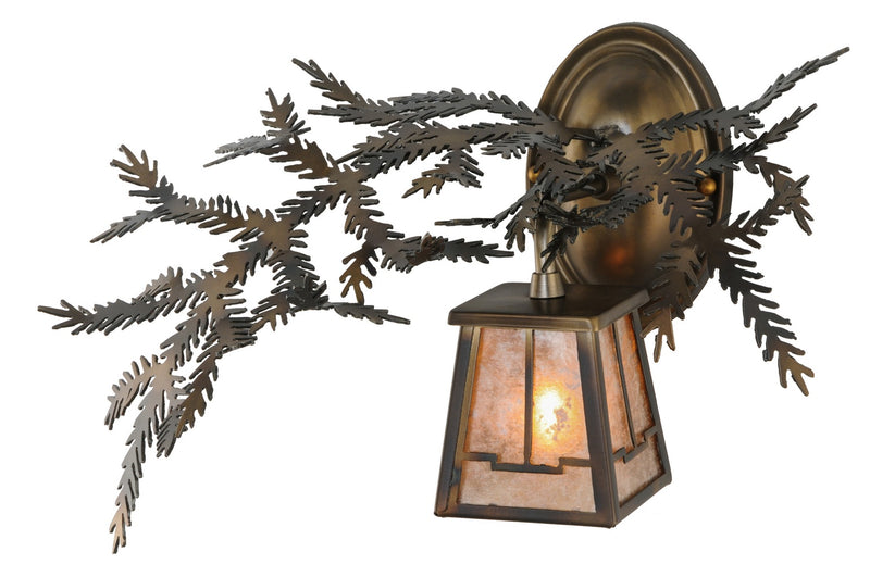 Meyda Tiffany 147378 One Light Wall Sconce, Light Burnished Antique Copper