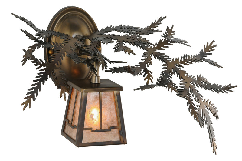 Meyda Tiffany 147379 One Light Wall Sconce, Light Burnished Antique Copper