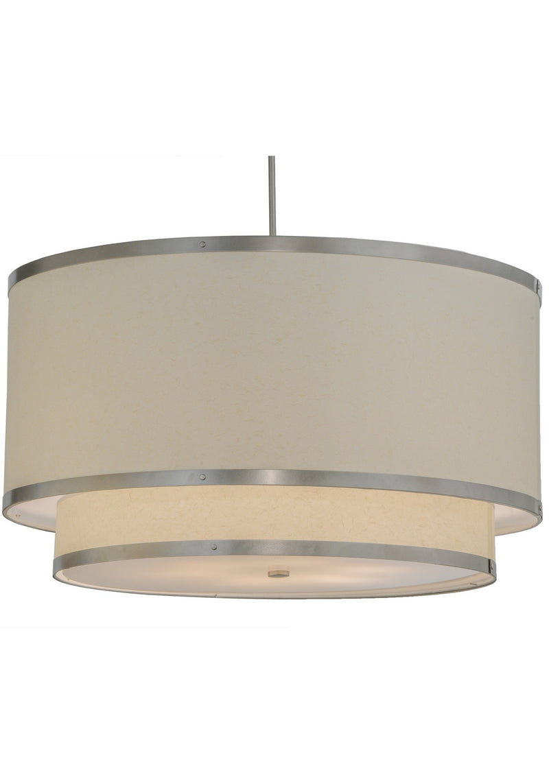 Meyda Tiffany 147525 Six Light Pendant, Nickel