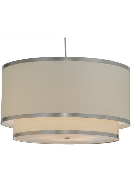 Meyda Tiffany 147525 Six Light Pendant, Nickel