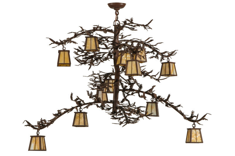 Meyda Tiffany 147539 12 Light Chandelier, Caf Noir
