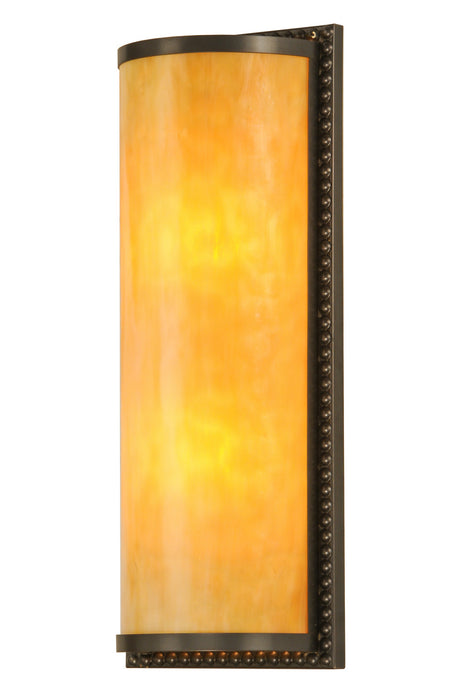 Meyda Tiffany 147740 Two Light Wall Sconce, Craftsman Brown
