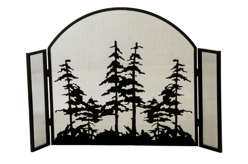 Meyda Tiffany 147758 Fireplace Screen, Matte Black