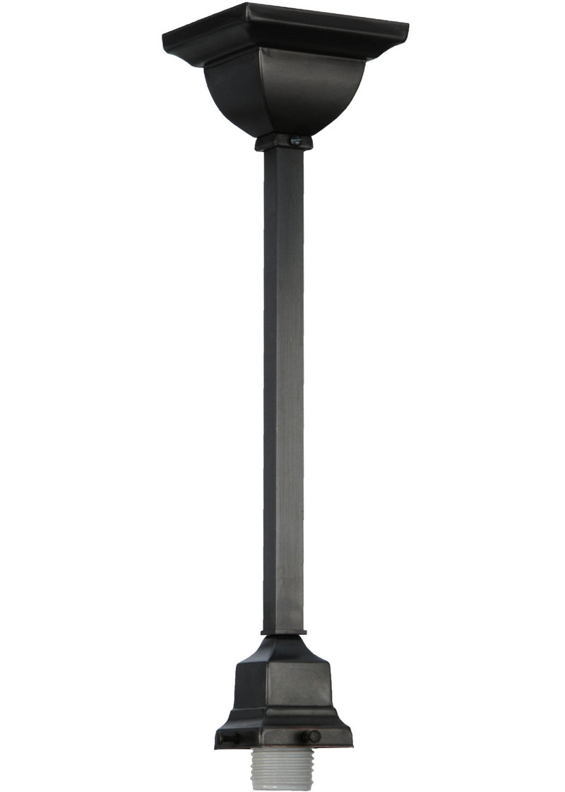 Meyda Tiffany 14776 One Light Pendant Hardware, Craftsman Brown