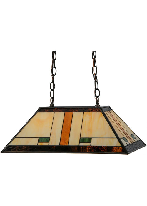 Meyda Tiffany 147783 Two Light Island Pendant, Oil Rubbed Bronze