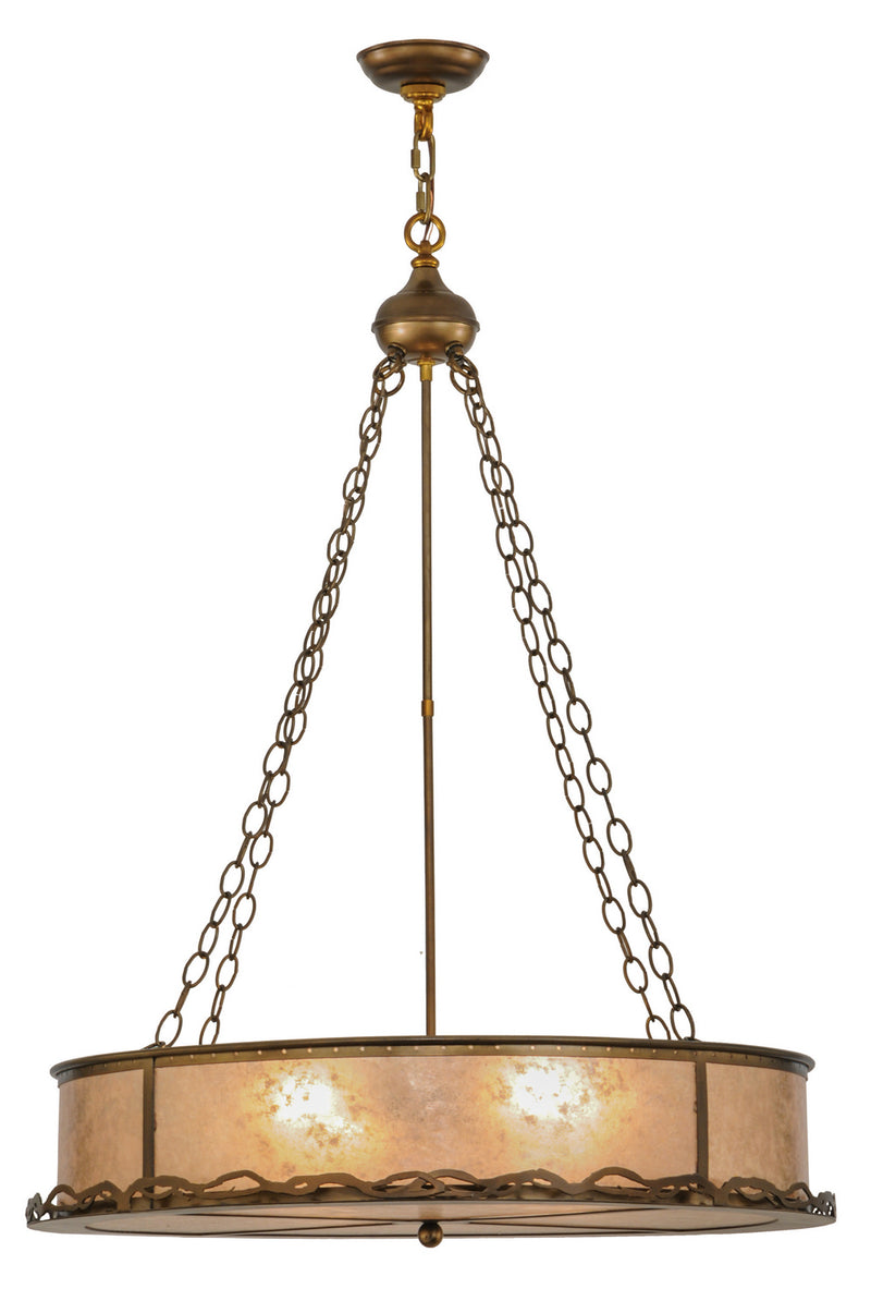 Meyda Tiffany 147820 Four Light Pendant, Antique Copper