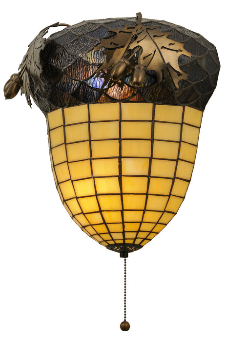 Meyda Tiffany 148007 Two Light Wall Sconce, Antique Copper